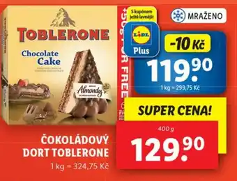 Lidl ČOKOLÁDOVÝ DORT TOBLERONE nabídka