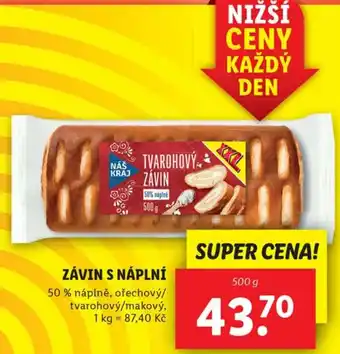 Lidl ZÁVIN S NÁPLNÍ nabídka