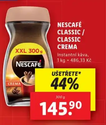Lidl NESCAFÉ CLASSIC / CLASSIC CREMA nabídka
