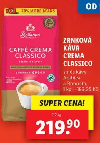 Lidl ZRNKOVÁ KÁVA CREMA CLASSICO nabídka