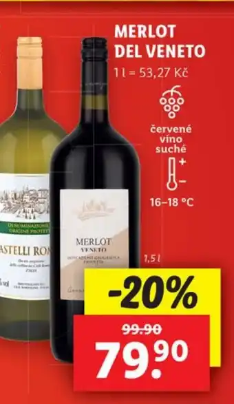 Lidl MERLOT DEL VENETO nabídka