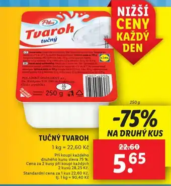 Lidl TUČNÝ TVAROH nabídka