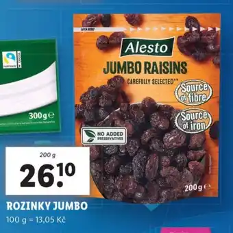 Lidl ROZINKY JUMBO nabídka