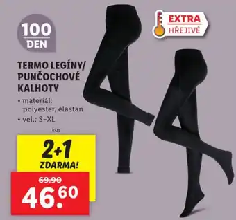 Lidl TERMO LEGÍNY/ PUNČOCHOVÉ KALHOTY nabídka