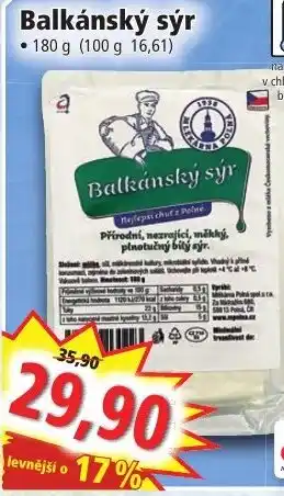 Norma Balkánsky syr nabídka