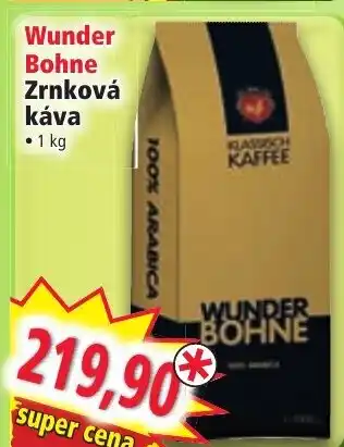 Norma Wunder Bohne Zrnková káva nabídka