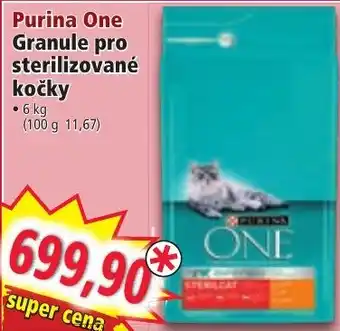 Norma Purina One Granule pro sterilizované kočky nabídka
