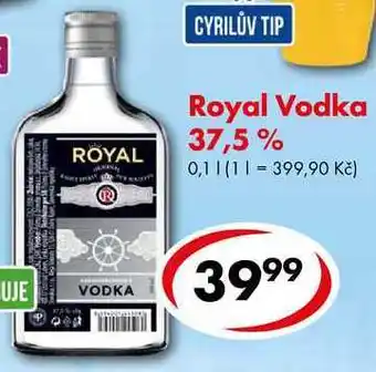 CBA Royal vodka 37,5%, 0,1 l nabídka