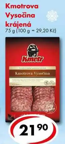 CBA Kmotrova vysočina krájená, 75 g nabídka