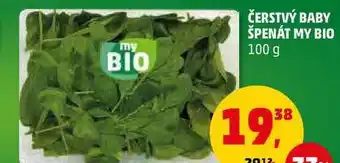 Penny Market Čerstvý baby špenát my bio, 100 g nabídka