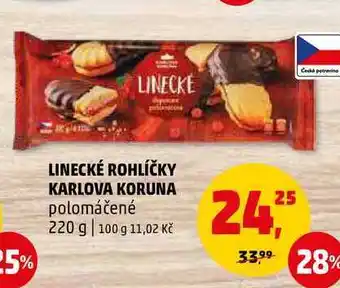 Penny Market Linecke linecké rohlíčky karlova koruna polomáčené, 220 g nabídka