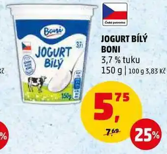 Penny Market Jogurt bílý boni 3,7 % tuku, 150 g nabídka