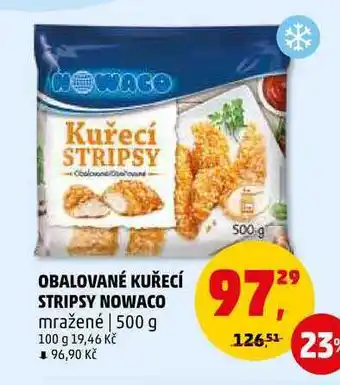 Penny Market Obalované kuřecí stripsy nowaco mražené, 500 g nabídka