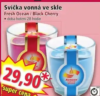 Norma Svíčka vonná ve skle Fresh Ocean / Black Cherry nabídka