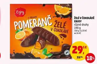 Penny Market Želé v čokoládě enjoy různé druhy, 190 g nabídka