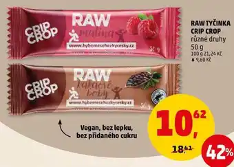 Penny Market Raw tyčinka crip crop různé druhy, 50 g nabídka