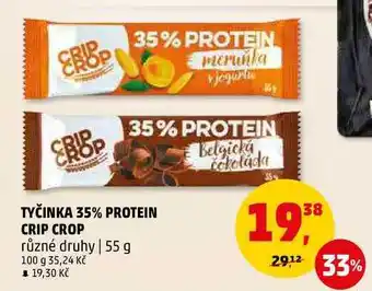 Penny Market Tyčinka 35% protein crip crop různé druhy, 55 g nabídka