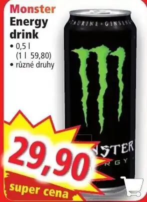 Norma Monster Energy drink nabídka