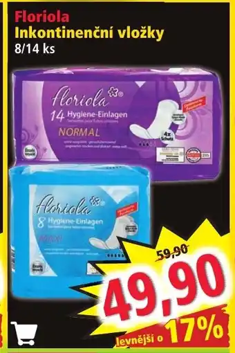 Norma Floriola Inkontinenční vložky nabídka
