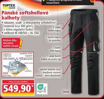 Norma Pánské softshellové kalhoty nabídka