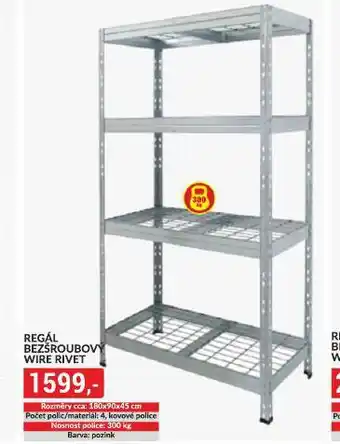 Baumax Regál bezšroubový nabídka