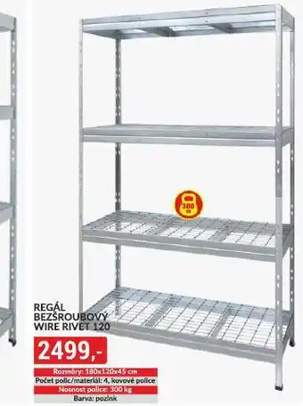Baumax Regál bezšroubový nabídka