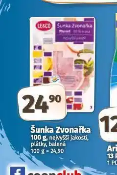 Coop Šunka zvonařka nabídka