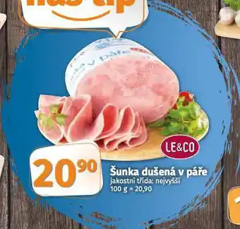 Coop Šunka dušená v páře nabídka