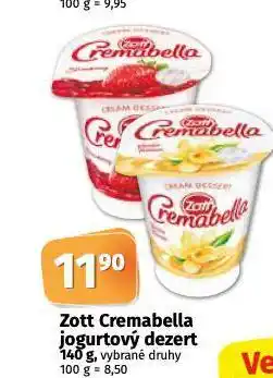 Coop Zott cremabella nabídka