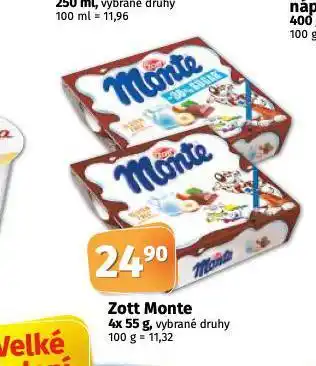 Coop Zott monte nabídka