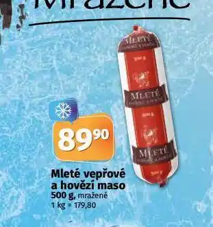 Coop Mleté vepřové a hovězí maso nabídka