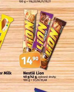 Coop Nestlé lion nabídka