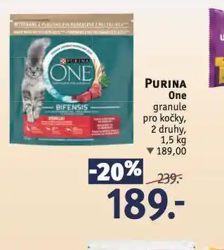 Rossmann Purina one granule pro kočky nabídka