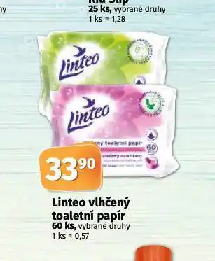 Coop Linteo vlhčený toaletní papír nabídka