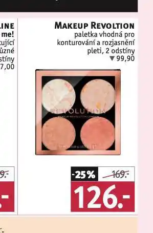 Rossmann Makeup revolution paletka nabídka
