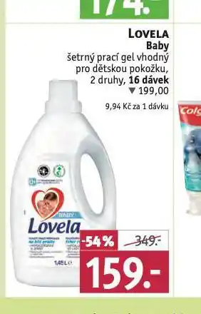 Rossmann Lovela baby šetrný prací gel nabídka