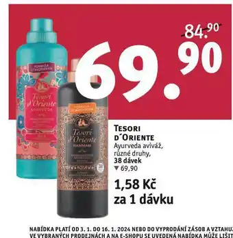 Rossmann Tesori d´oriente aviváž nabídka