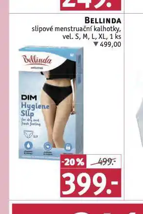 Rossmann Bellinda slipové menstruační kalhotky nabídka