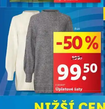 Lidl Úpletové šaty nabídka