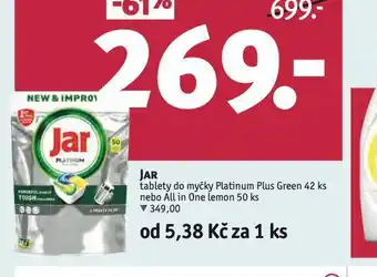 Rossmann Jar tablety do myčky nabídka