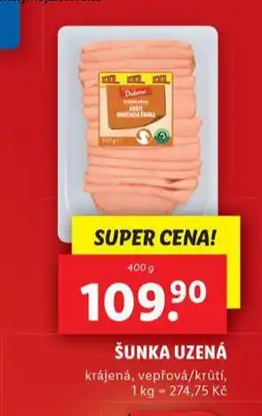 Lidl Šunka uzená nabídka