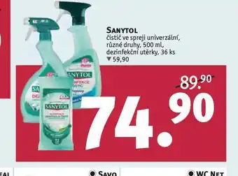 Rossmann Sanytol čistič ve spreji nabídka