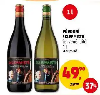 Penny Market Původní sklepmistr červené, bílé, 1 l nabídka