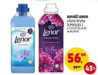 Penny Market Aviváž lenor různé druhy, 0,99/0,81 l nabídka