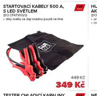Auto Kelly Startovací kabely 500 a s led světlem nabídka