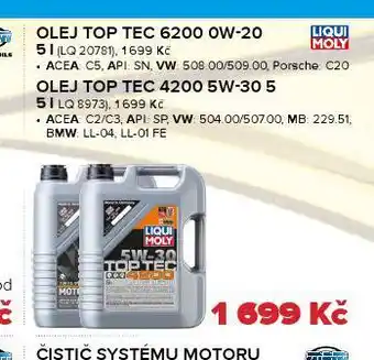Auto Kelly Olej top tec 6200 0w-20 nabídka