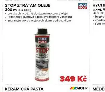 Auto Kelly Stop ztrátám oleje nabídka