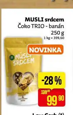 Teta Musli srdcem čoko trio - banán nabídka
