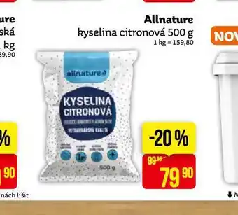 Teta Allnature kyselina citronová nabídka