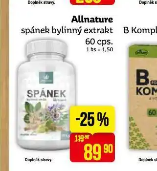 Teta Allnature spánek bylinný extrakt nabídka